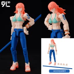 9L3D T 13 Action Figure Set Multi-Jointed Posable 3D Print Dummy 13 Robo Action Figures Lucky Collectors One Piece Desktop Decor