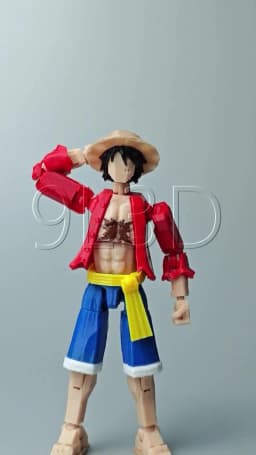 9L3D T 13 Action Figure Set Multi-Jointed Posable 3D Print Dummy 13 Robo Action Figures Lucky Collectors One Piece Desktop Decor