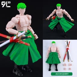 9L3D T 13 Action Figure Set Multi-Jointed Posable 3D Print Dummy 13 Robo Action Figures Lucky Collectors One Piece Desktop Decor