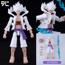 9L3D T 13 Action Figure Set Multi-Jointed Posable 3D Print Dummy 13 Robo Action Figures Lucky Collectors One Piece Desktop Decor