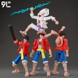 9L3D T 13 Action Figure Set Multi-Jointed Posable 3D Print Dummy 13 Robo Action Figures Lucky Collectors One Piece Desktop Decor