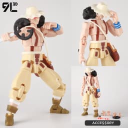 9L3D T 13 Action Figure Set Multi-Jointed Posable 3D Print Dummy 13 Robo Action Figures Lucky Collectors One Piece Desktop Decor