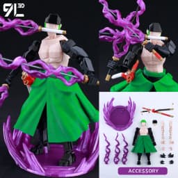 9L3D T 13 Action Figure Set Multi-Jointed Posable 3D Print Dummy 13 Robo Action Figures Lucky Collectors One Piece Desktop Decor