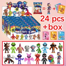 2-24pcs Bobi Game 5 Series Blind Box Toy Horror Smile Animal Handmade PVC Model Ornament Birthday Gift Peripheral Blind Box