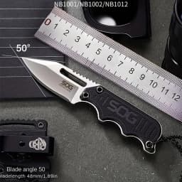 5CR15 stainless steel lightweight EDC small straight knife, K sheath carry sharp tool, rubber handle comfortable grip, portable