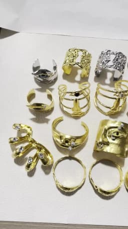 New Brand Fashion Show Alloy Metal Lock Cuff Bracelet For Women Fashion Jewelry Exaggerated Hand Open Bangles Accessories
