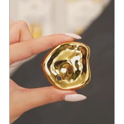 Yhpup Stainless Steel Metal Distinctive Attractive Unisex Brooches Gold & Silver Color PVD Plated Minimalist Jewelry Accessories