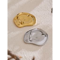 Yhpup Stainless Steel Metal Distinctive Attractive Unisex Brooches Gold & Silver Color PVD Plated Minimalist Jewelry Accessories