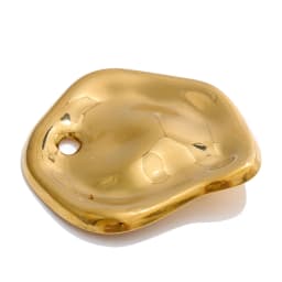 Yhpup Stainless Steel Metal Distinctive Attractive Unisex Brooches Gold & Silver Color PVD Plated Minimalist Jewelry Accessories