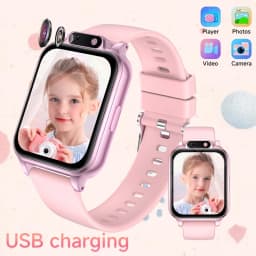 2026 Upgraded Kids Smart Watch 300Mah Battery with Long Standby, Multiple Sports Modes, Pedometer, Flashlight, Calculator