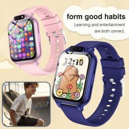 2026 Upgraded Kids Smart Watch 300Mah Battery with Long Standby, Multiple Sports Modes, Pedometer, Flashlight, Calculator
