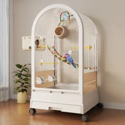 Luxury Feeder Bird Cages Houses Goods Flight Indoor Breeding Canaries Bird Cages Goldfinch Wheels Gaiola Calopsita Pet Furniture