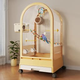Luxury Feeder Bird Cages Houses Goods Flight Indoor Breeding Canaries Bird Cages Goldfinch Wheels Gaiola Calopsita Pet Furniture