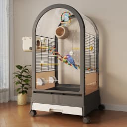 Luxury Feeder Bird Cages Houses Goods Flight Indoor Breeding Canaries Bird Cages Goldfinch Wheels Gaiola Calopsita Pet Furniture