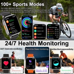2026 New Smart Watch With Camera Men Women Photos Record Video Health Sports Fitness IP68 Waterproof Call Recording Smartwatches