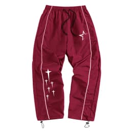 Men's Stars Print Trendy Sporty Pants with Lines Gym Workout Running Trousers with Side Pockets Athletic Quick Dry Sweatpants