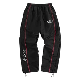Men's Stars Print Trendy Sporty Pants with Lines Gym Workout Running Trousers with Side Pockets Athletic Quick Dry Sweatpants
