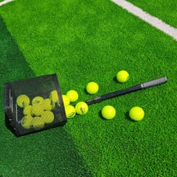 Scalable Tennis Ball Picker Portable Tennis Ball Collector Large Capacity Balls Pick Up Frame Stainless Steel Sports Equipment
