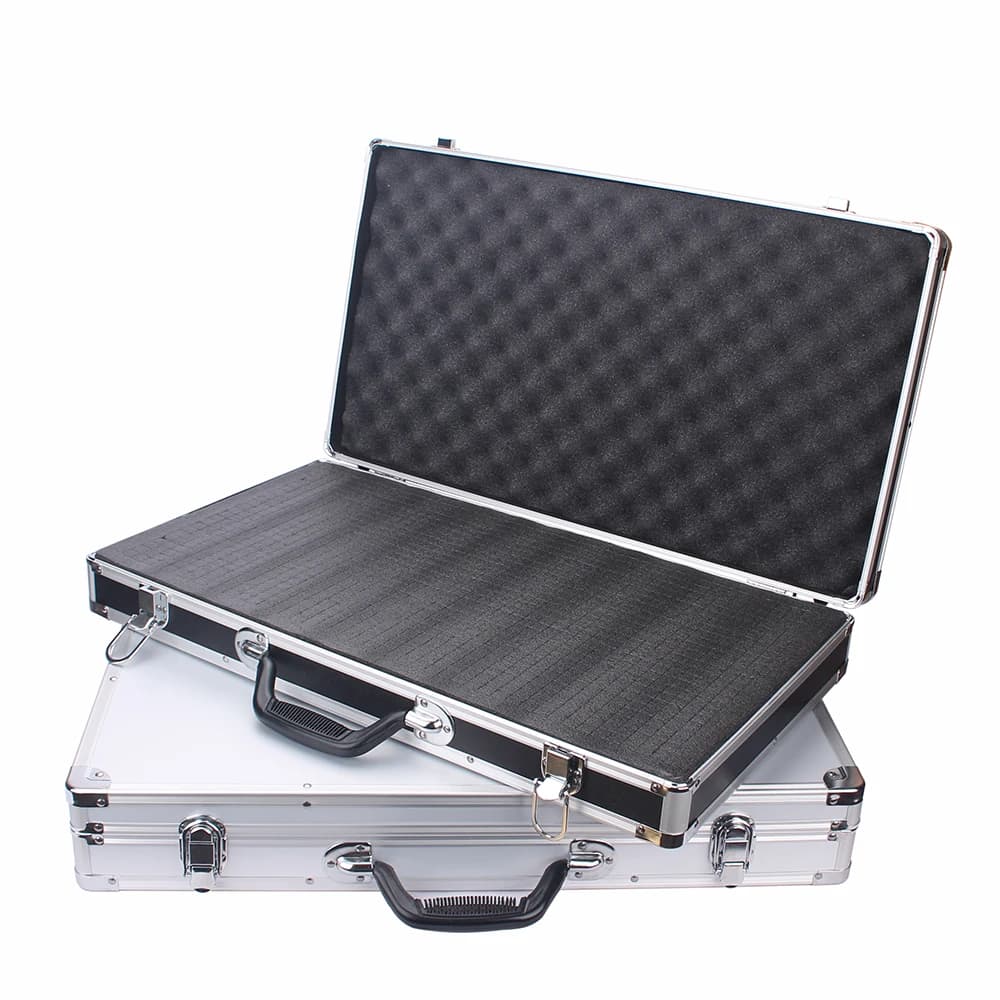 Tool Box Aluminium Equipment Case Protable Toolbox for Mechanic Large Capacity Suitcase Hard Case 58x32x8.5cm Rectangular toolbo