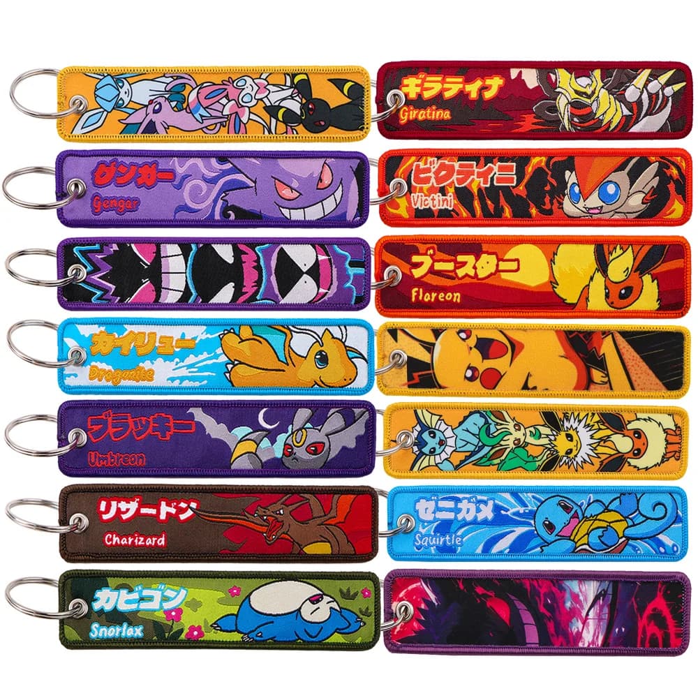 1 Pcs Anime Game Cute Key Chain for Motorcycles Key Fobs Holder Men Women Key Tags Key Ring Fashion Jewelry Accessories Gifts