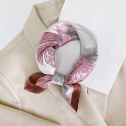 Silk Scarf Women Luxury Bandana Top Handkerchief For Hair Headscarf Flower Printed Women's Bag 100% Silk Bandanas Stole Scarves