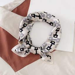 Silk Scarf Women Luxury Bandana Top Handkerchief For Hair Headscarf Flower Printed Women's Bag 100% Silk Bandanas Stole Scarves
