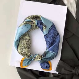 Silk Scarf Women Luxury Bandana Top Handkerchief For Hair Headscarf Flower Printed Women's Bag 100% Silk Bandanas Stole Scarves
