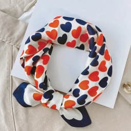 Silk Scarf Women Luxury Bandana Top Handkerchief For Hair Headscarf Flower Printed Women's Bag 100% Silk Bandanas Stole Scarves