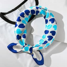 Silk Scarf Women Luxury Bandana Top Handkerchief For Hair Headscarf Flower Printed Women's Bag 100% Silk Bandanas Stole Scarves