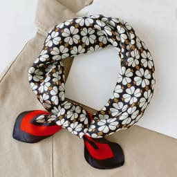Silk Scarf Women Luxury Bandana Top Handkerchief For Hair Headscarf Flower Printed Women's Bag 100% Silk Bandanas Stole Scarves