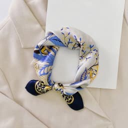 Silk Scarf Women Luxury Bandana Top Handkerchief For Hair Headscarf Flower Printed Women's Bag 100% Silk Bandanas Stole Scarves