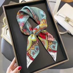 100% Natural Silk Square Scarf Women Bandana Headscarf Scarves Shawls Square Neck Foulard Wraps Cachecol Femme Schals Bufanda