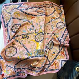 100% Natural Silk Square Scarf Women Bandana Headscarf Scarves Shawls Square Neck Foulard Wraps Cachecol Femme Schals Bufanda