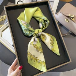 100% Natural Silk Square Scarf Women Bandana Headscarf Scarves Shawls Square Neck Foulard Wraps Cachecol Femme Schals Bufanda