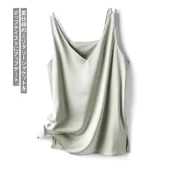Woman T-shirts Elegant SILK Satin Blouse Sleeveless Female Summer Casual Loose Tanks and Camis Solid Green Tops for Women