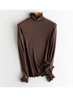 SuyaDream, Women Bottoming T Shirt, Silk Viscose Blend, Long Sleeves, Solid Basic Thermal  Shirt, 2024 Autumn Winter Top