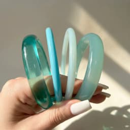4pcs Elegant Retro Acrylic Bracelet Set for Women Fashion Punk Simple Resin Stackable Bangle Boho Daily Wear Party Jewelry Gifts