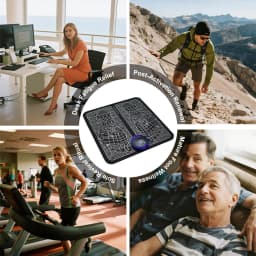 1PC Foot Massager TENS for Muscle Relaxation,LCD Display Screen,Back Massager & Legs Massager Pad with Remote Control