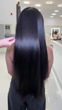 Clip-in Hair Extensions Straight Real Human Hair Seamless 120g Natural Black Human Clip-In Extensions Invisible Straight 8Pcs