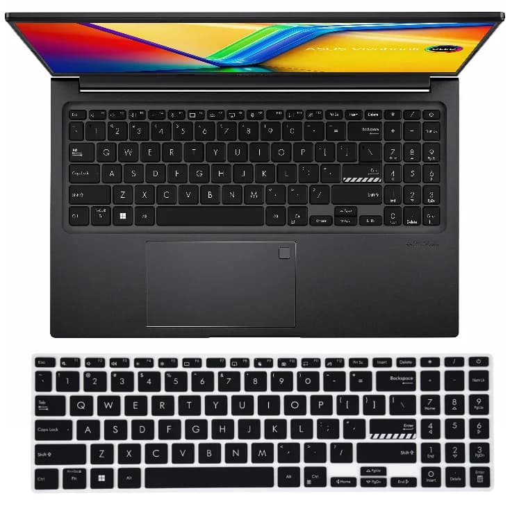 For Asus Vivobook 15 2023 F1504 X1504 X1504ZA X1504VA X1504Z X1504V 15.6 inch Silicone Laptop Keyboard Cover Skin