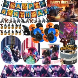 Monster Godzilled King Konged Birthday Party Supplies Plates Cup Napkin Balloon for Boys Party Favor Gift Baby Shower Decoration