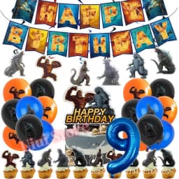 Monster Godzilled King Konged Birthday Party Supplies Plates Cup Napkin Balloon for Boys Party Favor Gift Baby Shower Decoration