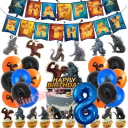 Monster Godzilled King Konged Birthday Party Supplies Plates Cup Napkin Balloon for Boys Party Favor Gift Baby Shower Decoration
