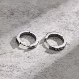 North Viking Hoop Earrings for men Stainless steel Octagon Runes Round Earrings Talisman Stylish Jewelry Viking Gifts for Male