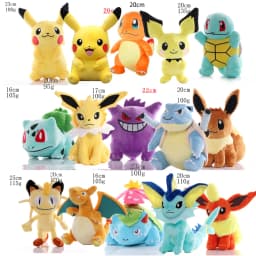 2026 @@ Pokemon Plush Dolls Set - Soft Stuffed Animals Pikachu Charmander Bulbasaur Squirtle Psyduck Eevee Peluche Toy Gifts