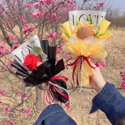Stuffed Animals Creative Handmade Bouquet Christmas Birthday Gifts