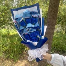 Stuffed Animals Creative Handmade Bouquet Christmas Birthday Gifts