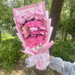 Stuffed Animals Creative Handmade Bouquet Christmas Birthday Gifts