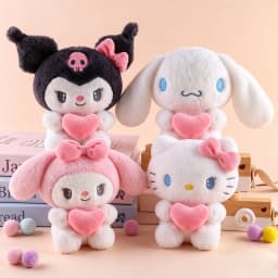 22cm Hello Kitty Kuromi Pillow KT Plush Toy Girls Soft Stuffed Animal Toys Heart My Melody Cinnamoroll Stuff Doll Gifts... 
