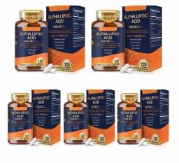 Alpha Lipoic Acid 6-in-1 Formula 1000mg,Antioxidant,Immunity,Energy Support,with Turmeric,Selenium,Vitamin C, E & B12,120 Count